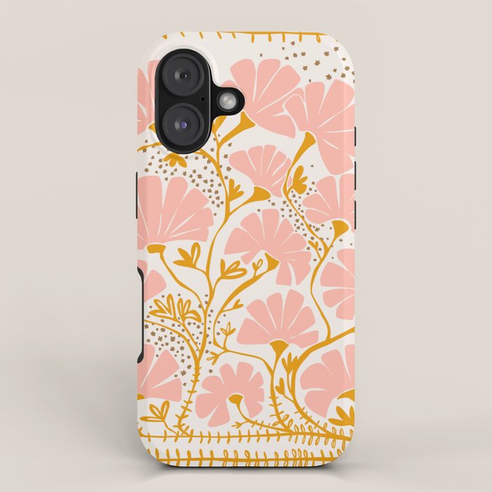Ever blooming good vibes soft colors iPhone Case Gallery Image 1