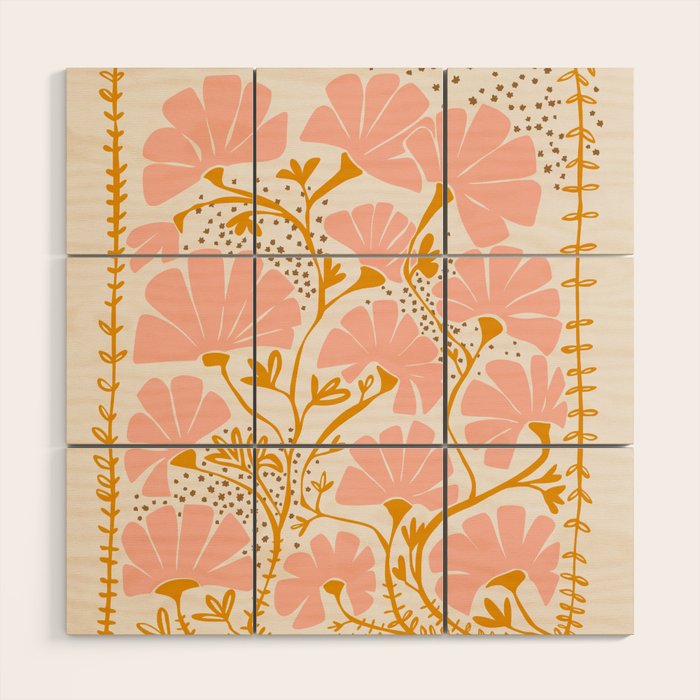 Ever blooming good vibes soft colors Wood Wall Art Gallery Image 1