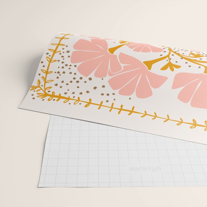 Ever blooming good vibes soft colors Wrapping Paper Gallery Image 2