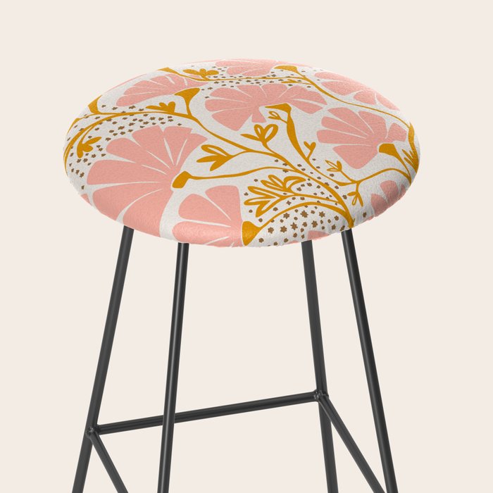 Ever blooming good vibes soft colors Stool Gallery Image 2