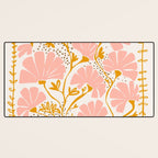Ever blooming good vibes soft colors Desk Mat Gallery Image 3