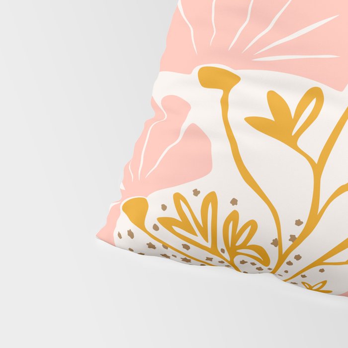 Ever blooming good vibes soft colors Pillow Sham Gallery Image 4