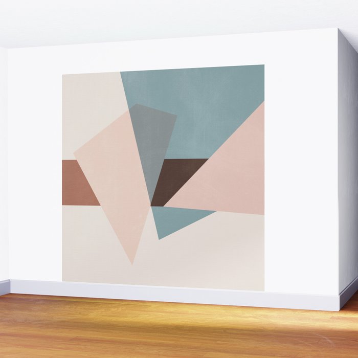 Abstract Minimal Geometric 8 Wall Mural Gallery Image 2