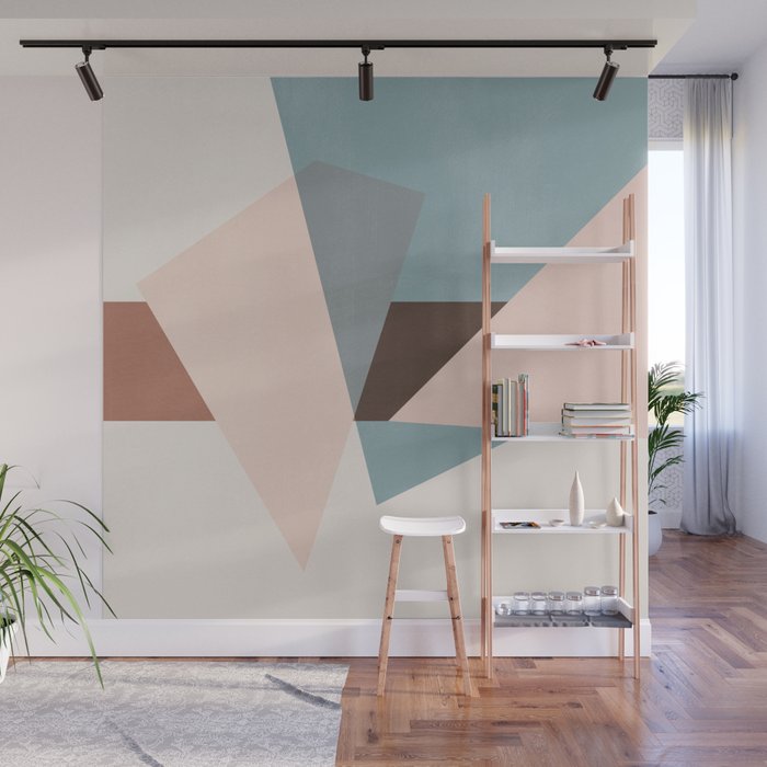Abstract Minimal Geometric 8 Wall Mural Gallery Image 1