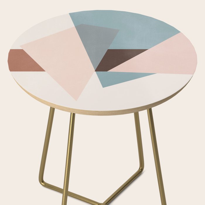 Abstract Minimal Geometric 8 Side Table Gallery Image 2