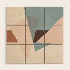 Abstract Minimal Geometric 8 Wood Wall Art Gallery Image 1