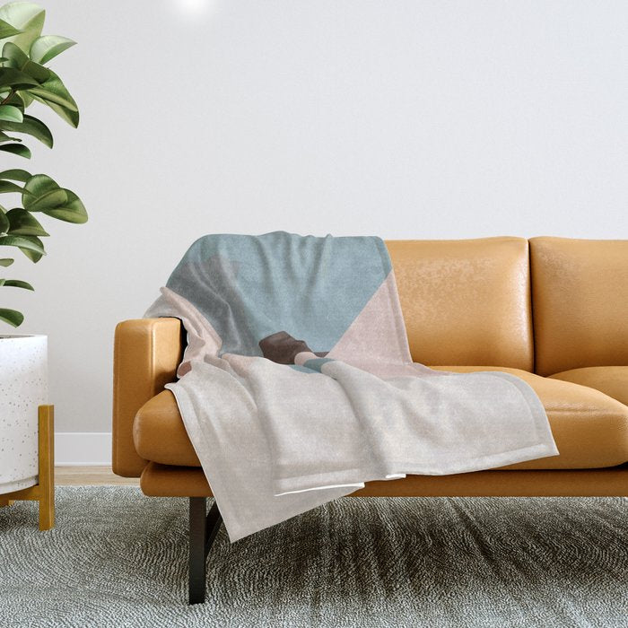Abstract Minimal Geometric 8 Throw Blanket Gallery Image 1