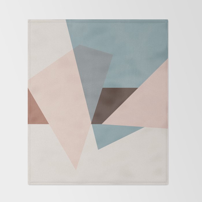 Abstract Minimal Geometric 8 Throw Blanket Gallery Image 2