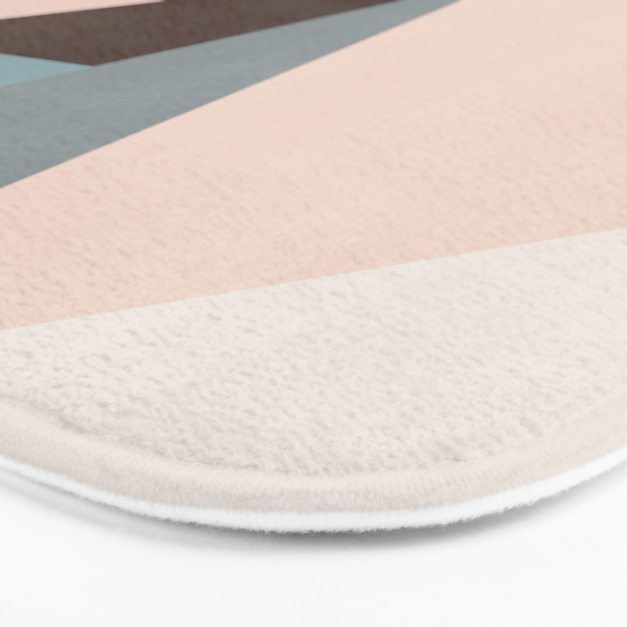 Abstract Minimal Geometric 8 Bath Mat Gallery Image 3