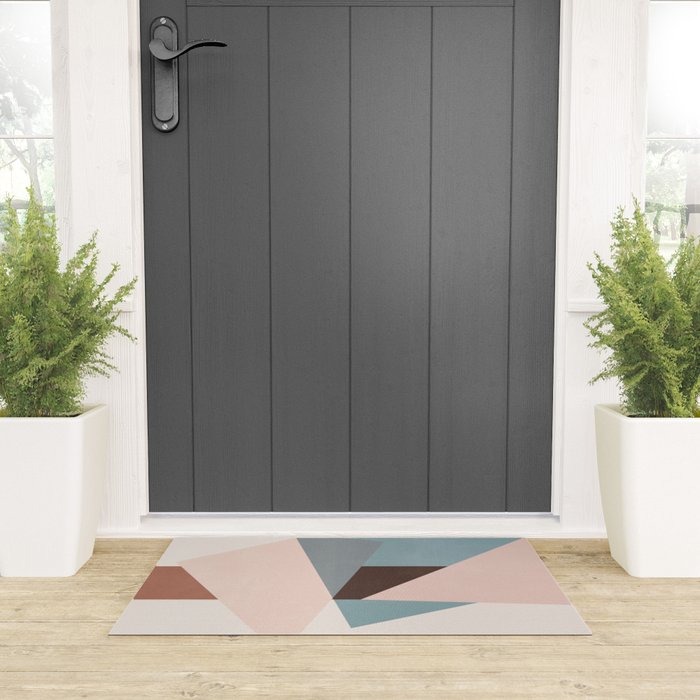 Abstract Minimal Geometric 8 Welcome Mat Gallery Image 3