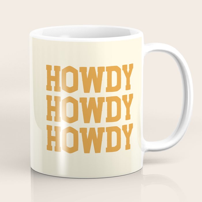 Howdy Howdy Howdy | Cowboy Coffee Mug Gallery Image 1