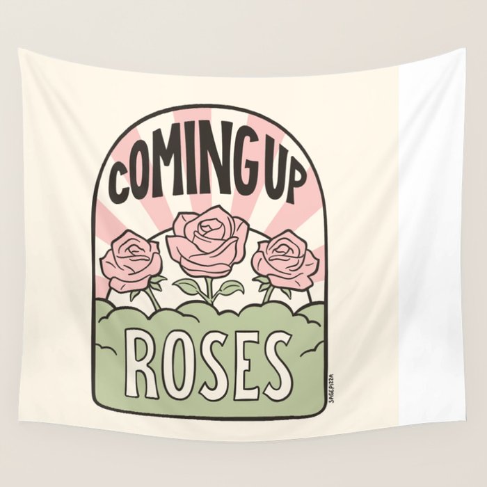 Coming Up Roses Wall Tapestry Gallery Image 4