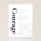 Courage quotes by Brene Brown collection Stationery Card Gallery Image 2