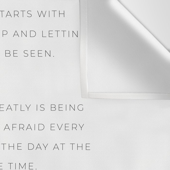 Courage quotes by Brene Brown collection Wall Tapestry Gallery Image 3