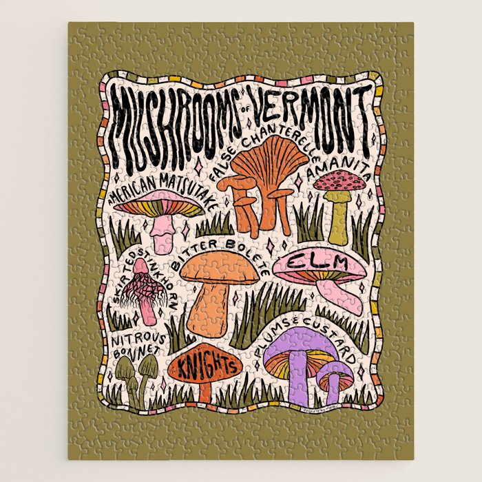 Mushrooms of Vermont Jigsaw Puzzle Gallery Image 1
