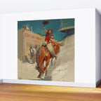 N C Wyeth Western Painting âThe Rodeoâ Wall Mural Gallery Image 2
