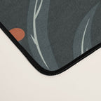 Full-Moon forest: Whimsical Woodland Nightscape with Deer and Moths Desk Mat Gallery Image 4