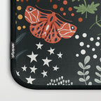 Full-Moon forest: Whimsical Woodland Nightscape with Deer and Moths Laptop Sleeve Gallery Image 3