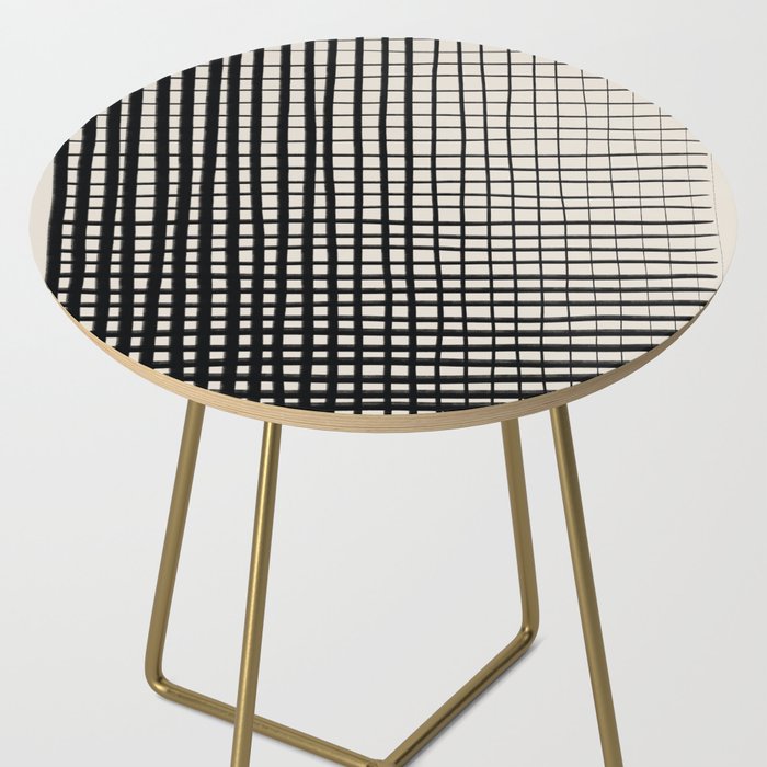 Horizontal & Vertical Lines Side Table Gallery Image 2