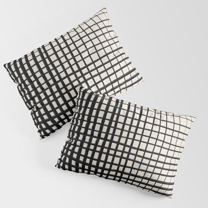 Horizontal & Vertical Lines Pillow Sham Gallery Image 1