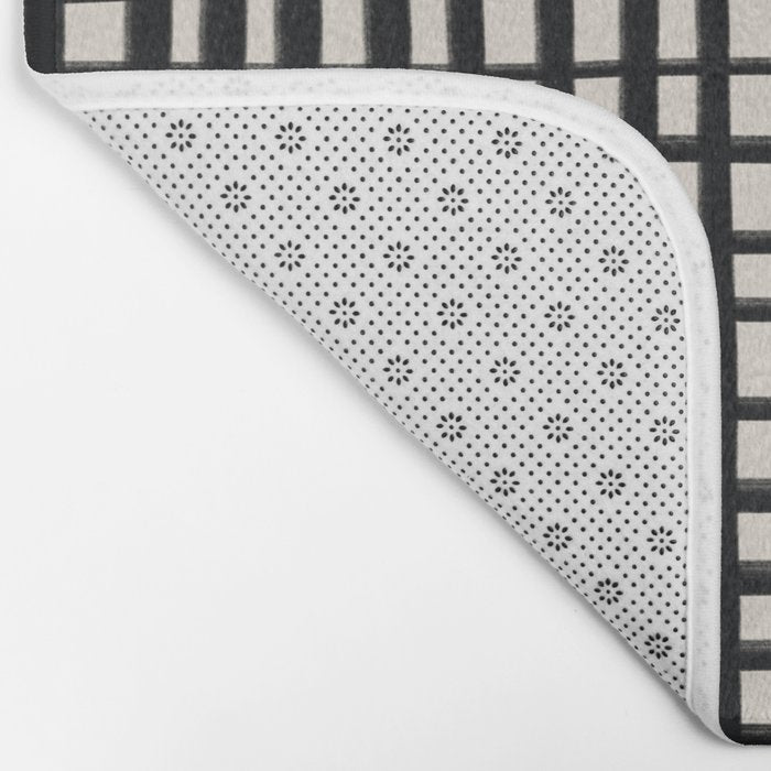 Horizontal & Vertical Lines Bath Mat Gallery Image 2