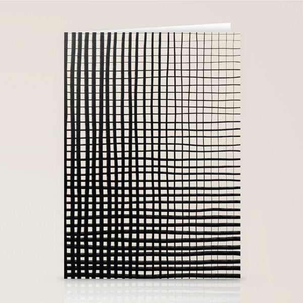 Horizontal & Vertical Lines Stationery Card Gallery Image 2