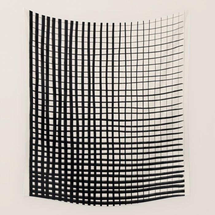 Horizontal & Vertical Lines Wall Tapestry Gallery Image 1