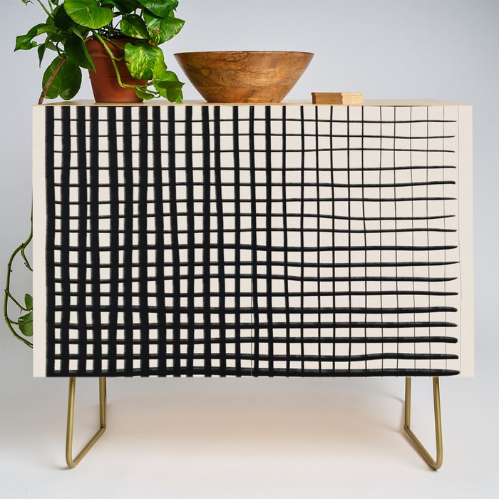 Horizontal & Vertical Lines Credenza Gallery Image 1
