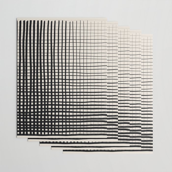 Horizontal & Vertical Lines Wrapping Paper Gallery Image 3