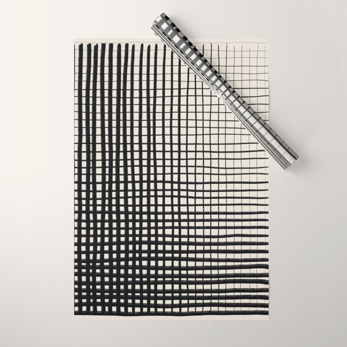 Horizontal & Vertical Lines Wrapping Paper Gallery Image 1