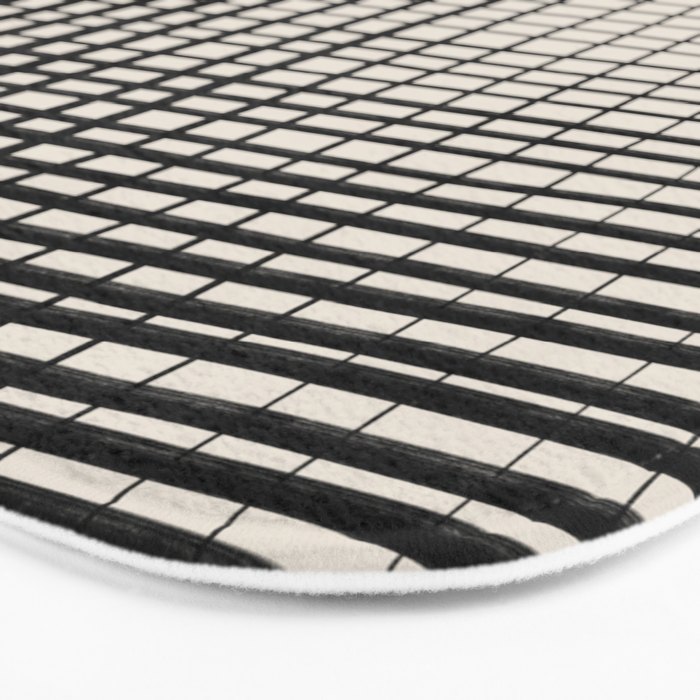 Horizontal & Vertical Lines Bath Mat Gallery Image 3