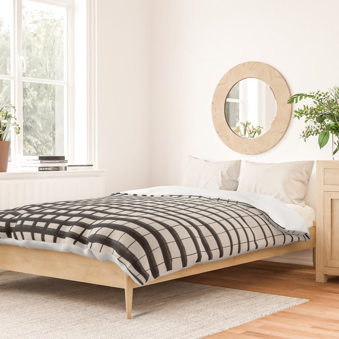 Horizontal & Vertical Lines Duvet Cover Gallery Image 2