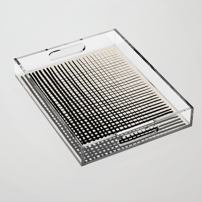 Horizontal & Vertical Lines Acrylic Tray Gallery Image 1