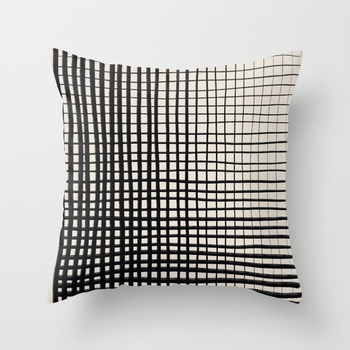 Horizontal & Vertical Lines Throw Pillow Gallery Image 6
