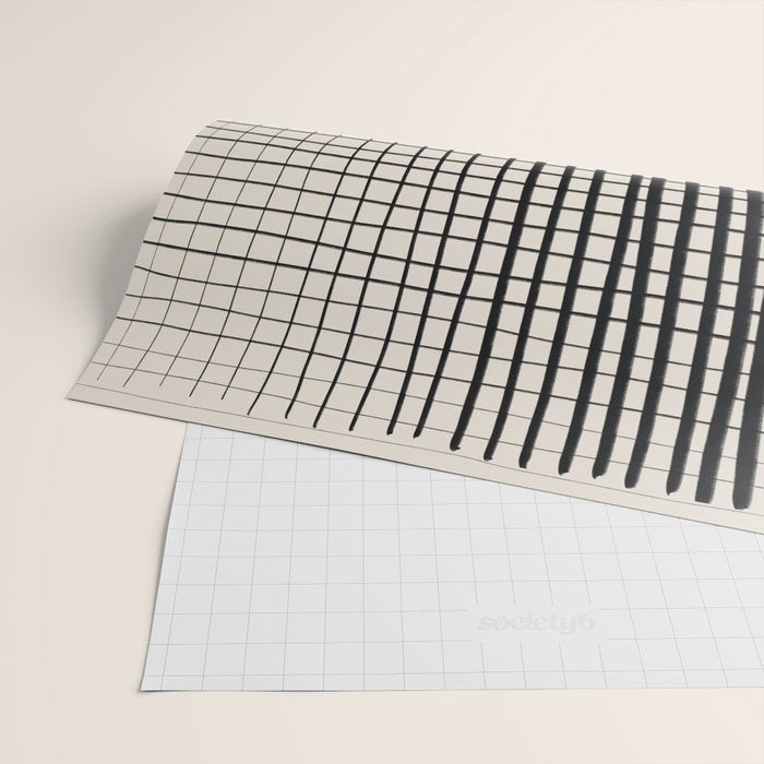 Horizontal & Vertical Lines Wrapping Paper Gallery Image 2