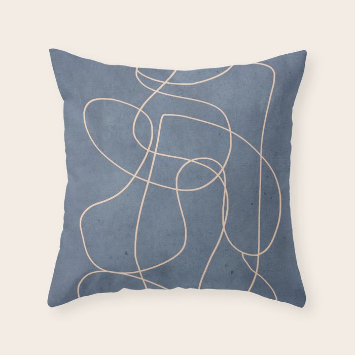 Abstract line art 256 Throw Pillow Gallery Image 6