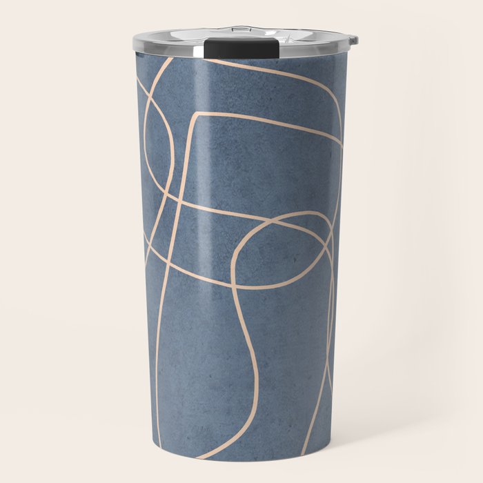 Abstract line art 256 Travel Mug Gallery Image 1