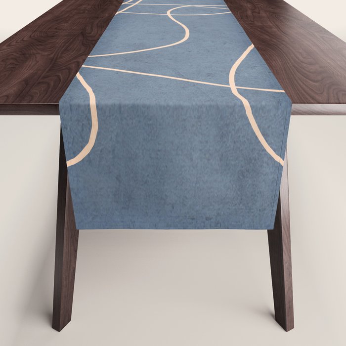 Abstract line art 256 Table Runner Gallery Image 1