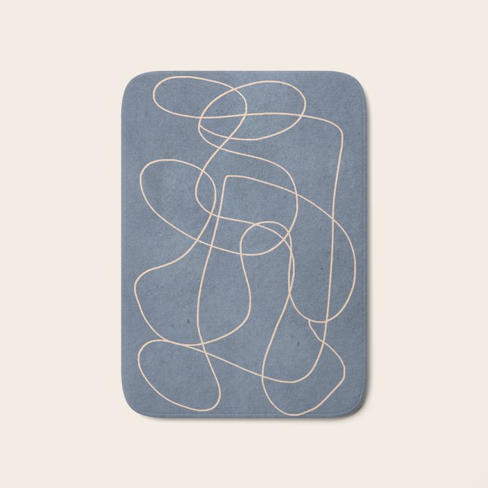 Abstract line art 256 Bath Mat Gallery Image 1