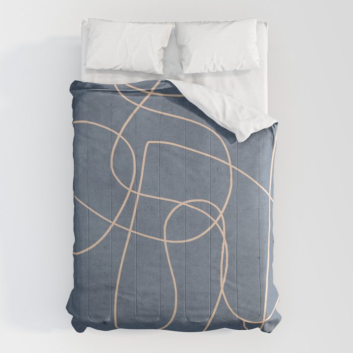 Abstract line art 256 Comforter Gallery Image 1