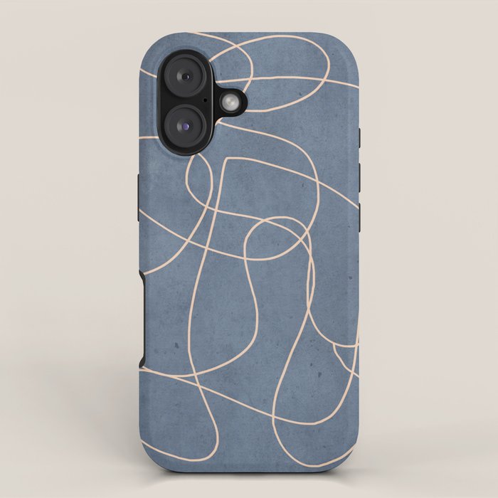 Abstract line art 256 iPhone Case Gallery Image 1