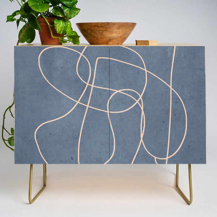 Abstract line art 256 Credenza Gallery Image 1