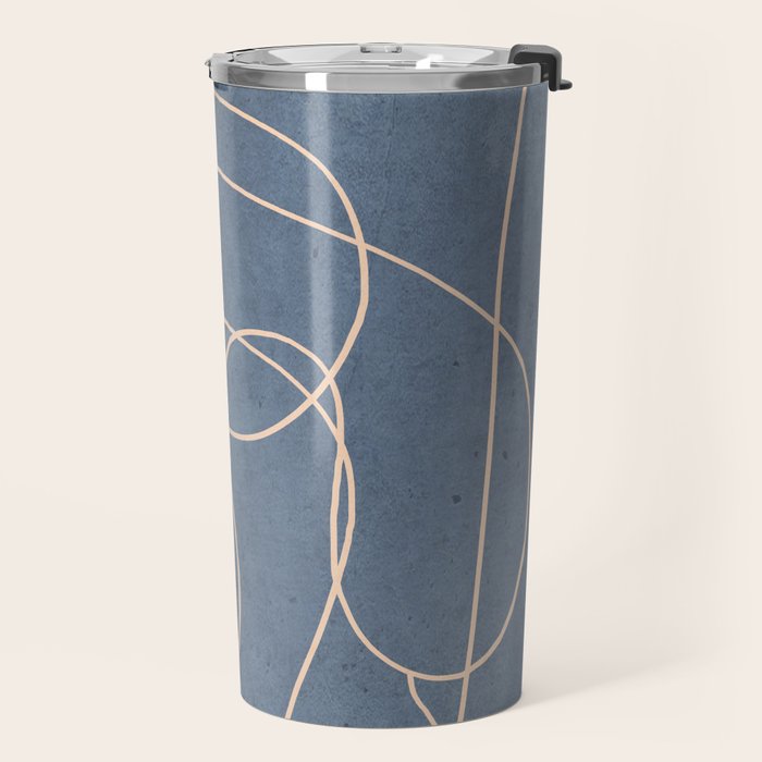 Abstract line art 256 Travel Mug Gallery Image 2