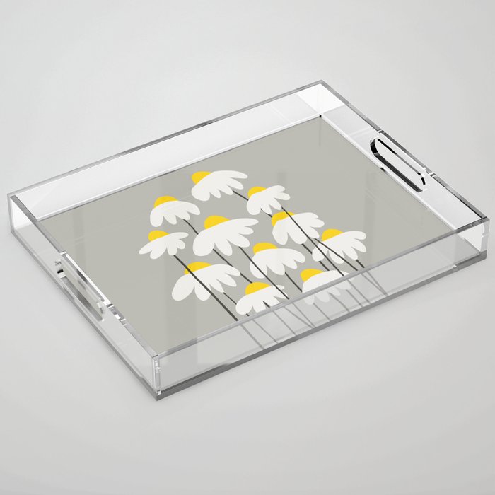 Daisy Acrylic Tray Gallery Image 1