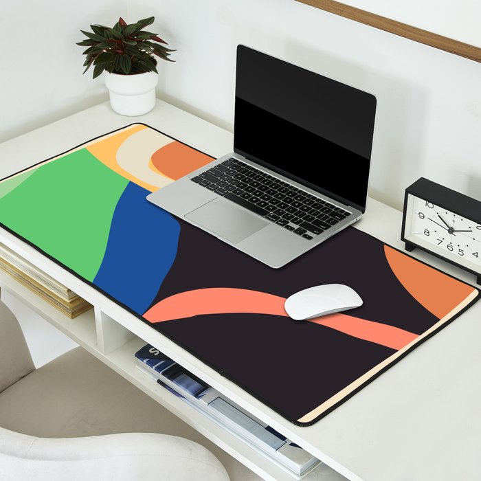 Modern Abstract Art Face 3 Desk Mat Gallery Image 2