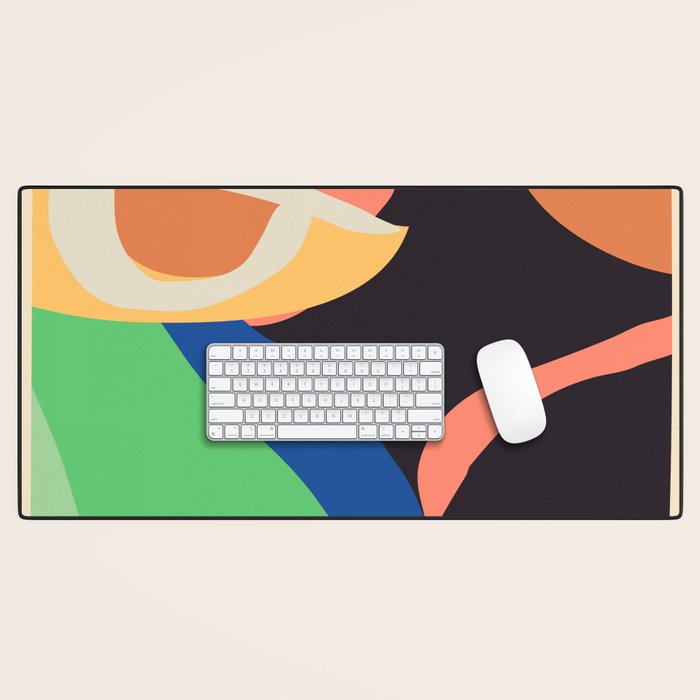 Modern Abstract Art Face 3 Desk Mat Gallery Image 1