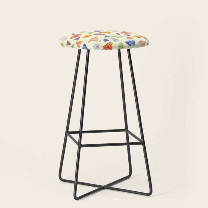 Moth - pastel Stool Gallery Image 1