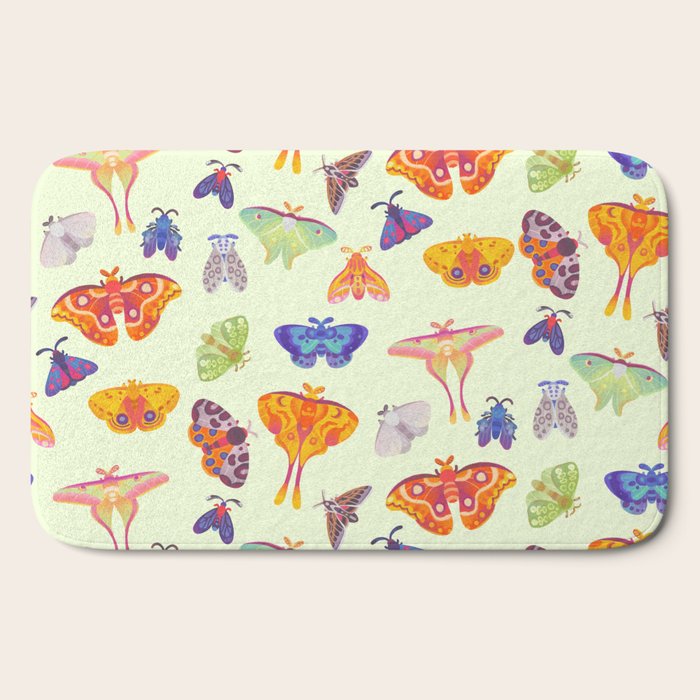 Moth - pastel Bath Mat Gallery Image 2