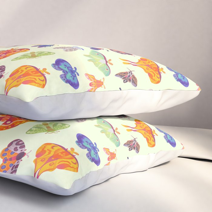 Moth - pastel Pillow Sham Gallery Image 3