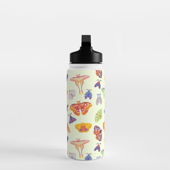 Moth - pastel Water Bottle Gallery Image 3
